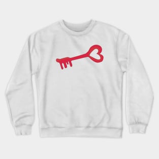 Heart Love Key Crewneck Sweatshirt